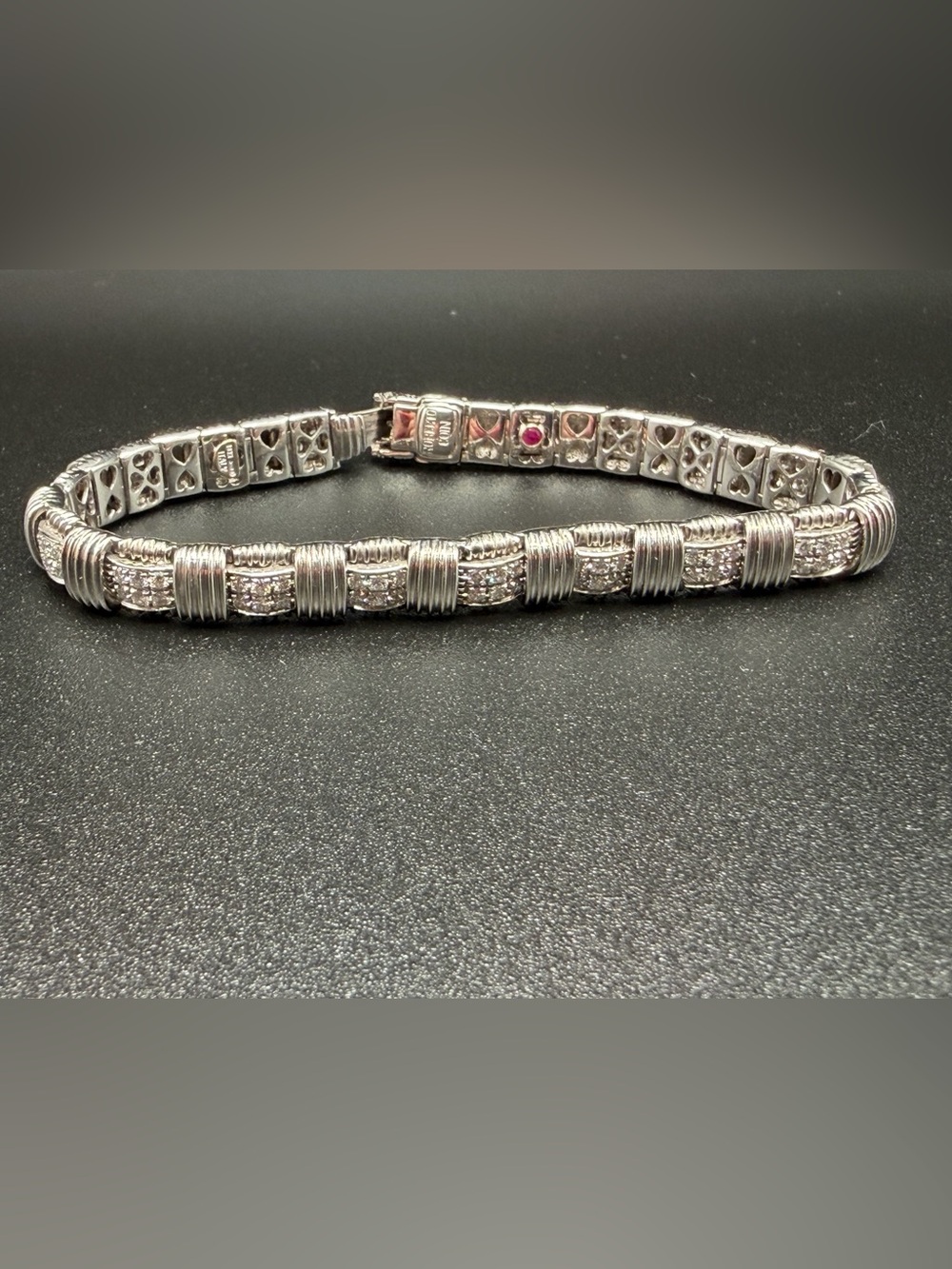 Roberto Coin 18k Gold & Diamond Appassionata One Row Woven Bracelet